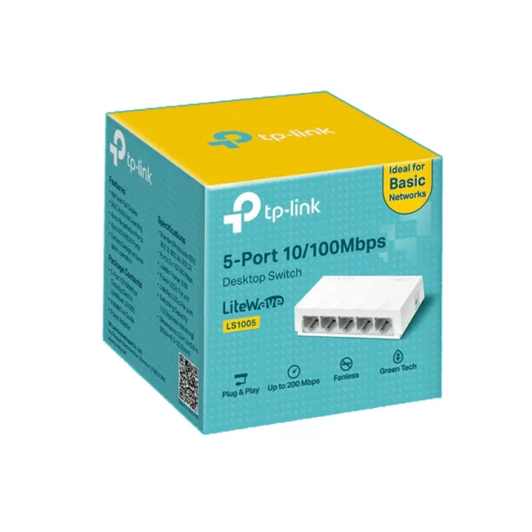 SWITCH TP-LINK 5 ports 10/100 Mbps (LS1005)