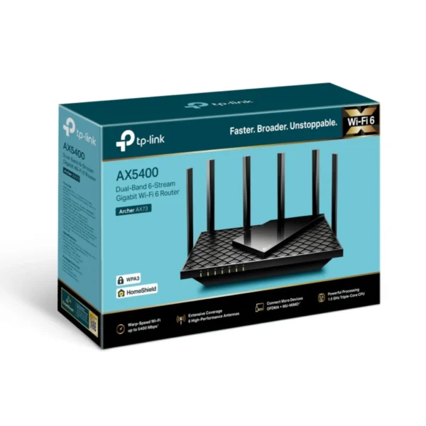 Routeur Tplink Archer AX73 AX5400 Dual Bande Gigabit WiFi 6