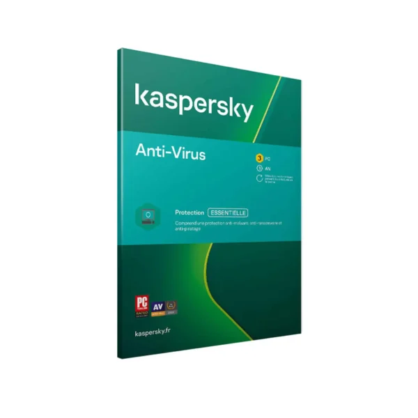 Antivirus Kaspersky 3 poste 1 an (KAV3PC)