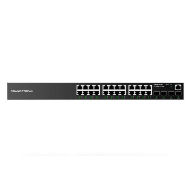 Switch Administrable niveau 2+ Grandstream GWN7803P 24 Ports PoE Gigabit + 4 Ports SFP (GWN7803P)