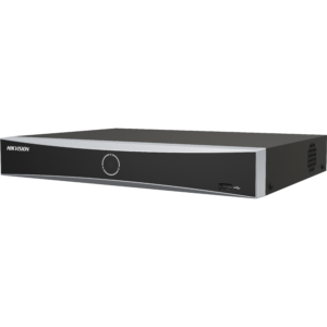 NVR Hikvision DS-7604NXI-K1/4P 4 canaux PoE 4K avec AcuSense, H.265+ et analyse personnes/véhicules. Installation disponible à Rabat, Salé et Témara.