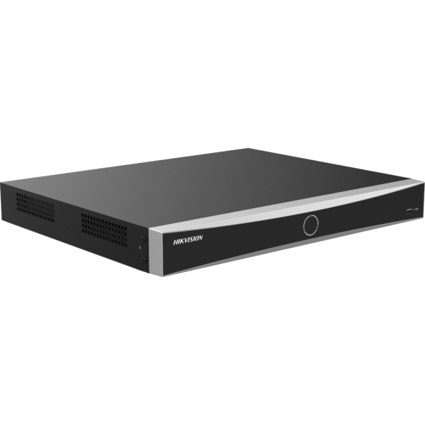 NVR Hikvision DS-7608NXI-K2(E) AcuSense 8 canaux avec 2 HDD, analyse personnes/véhicules et H.265+. Installation à Rabat, Salé et Témara.