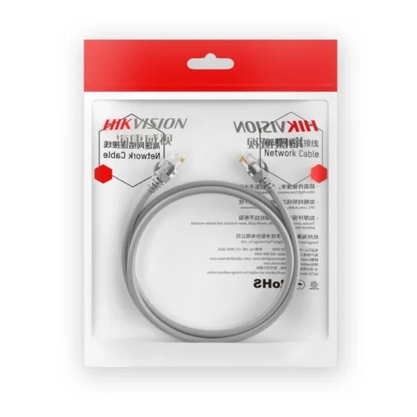 Cordon de Brassage RJ45 Catégorie 6 U/UTP 0.5m – Hikvision DS-1NP6UEC0-0.5