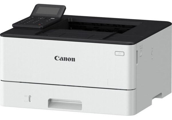Impression laser Monochrome Vitesse d’impression : 40 pages par minute Qualité d’impression : 1200 x 1200 dpi Vitesse du processeur : 1200 MHz, Mémoire : 1 Go, Stockage : eMMC de 4 Go Volume d’impression mensuel recommandé : 750 à 4000 pages par mois Volume d’impression : 80.000 pages Impression recto/verso : Automatique Écran LCD 5 lignes Chargeur papier (standard) : Cassette 250 feuilles, Bac multifonctions de 100 feuilles Sortie papier : 150 feuilles Compatibilité avec systèmes d’exploitation : Windows® 11 / Windows® 10 / Server® 2022 / Server® 2019 / Server® 2016 / Server® 2012R2 / Server® 2012, Mac OS X version 10.13 et ultérieures,Linux2 Connectivité : USB 2.0 Hi-Speed, 10BASE-T/100BASE-TX/1000Base-T, Wi-Fi, Connexion Directe Sans Fil Garantie 1 an