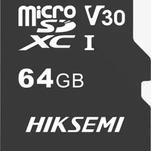 carte mémoire Hiksemi Micro SDHC 64 Go (HS-TF-C1-STD-64G). Réputée pour sa stabilité et sa compatibilité étendue avec les systèmes de sécurité Hikvision, cette carte offre d'excellentes débits pour enregistrer des vidéos haute définition et stocker vos photos en toute sécurité.