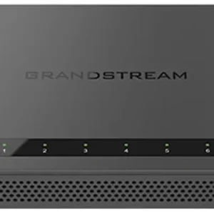 Router VPN Grandstream GWN7001 Multi-WAN 6 ports Gigabit Tous les ports se configurent en WAN ou en LAN : on répartit la charge entre plusieurs accès Internet et on bascule automatiquement si un lien tombe. Débit NAT de 2,2 Gbit/s, et un contrôleur intégré pilote jusqu'à 100 points d'accès GWN.