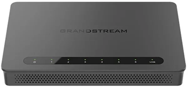 Router VPN Grandstream GWN7001 Multi-WAN 6 ports Gigabit Tous les ports se configurent en WAN ou en LAN : on répartit la charge entre plusieurs accès Internet et on bascule automatiquement si un lien tombe. Débit NAT de 2,2 Gbit/s, et un contrôleur intégré pilote jusqu'à 100 points d'accès GWN.